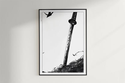 Vagabond - A Lonely Sword - Art Only - Black Frame